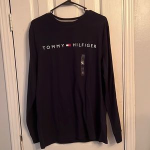 Dark blue Tommy Hilfiger long sleeve T-shirt